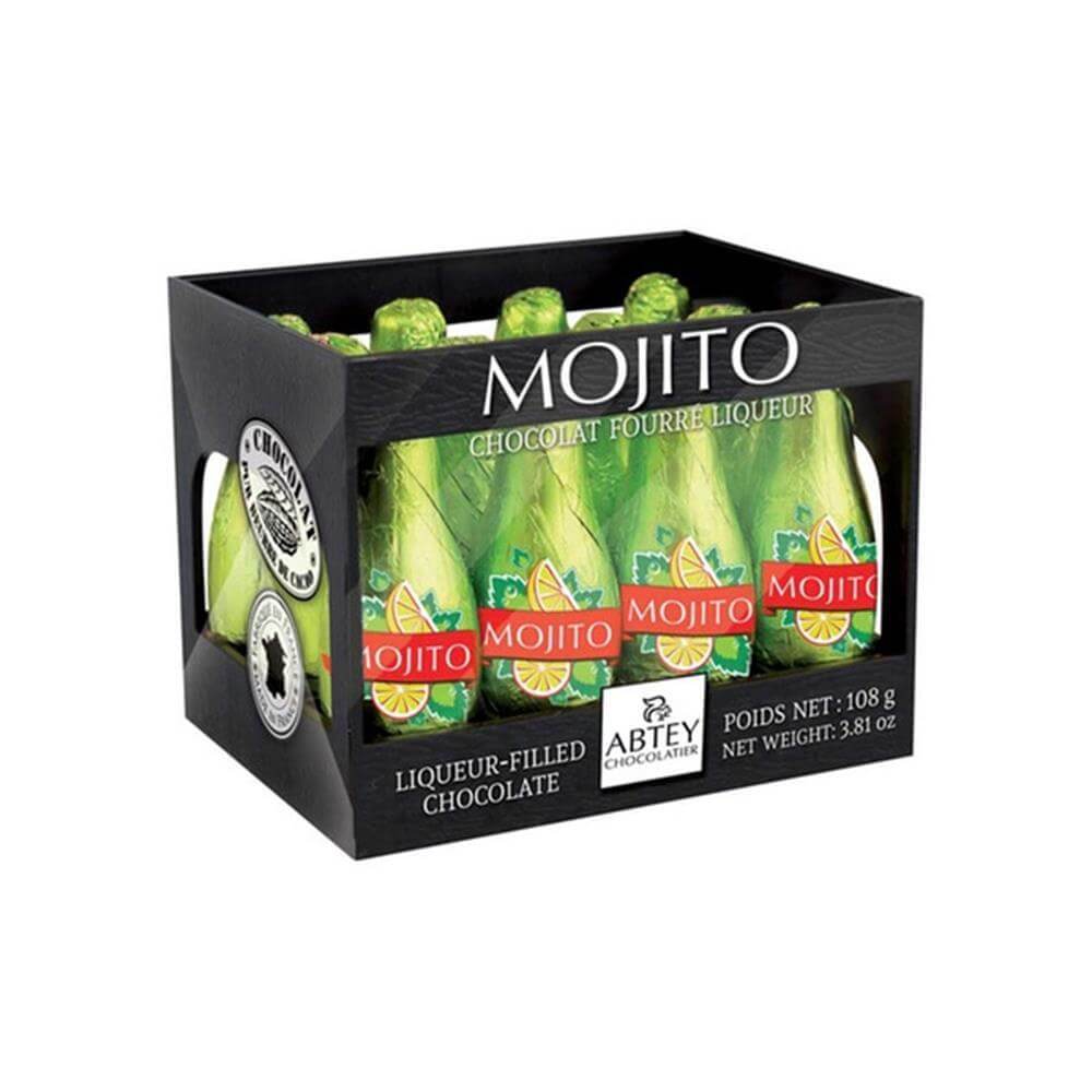 Abtey Chocolate Bottles Filled with Mojito Liqueur Liquid Centre 108G